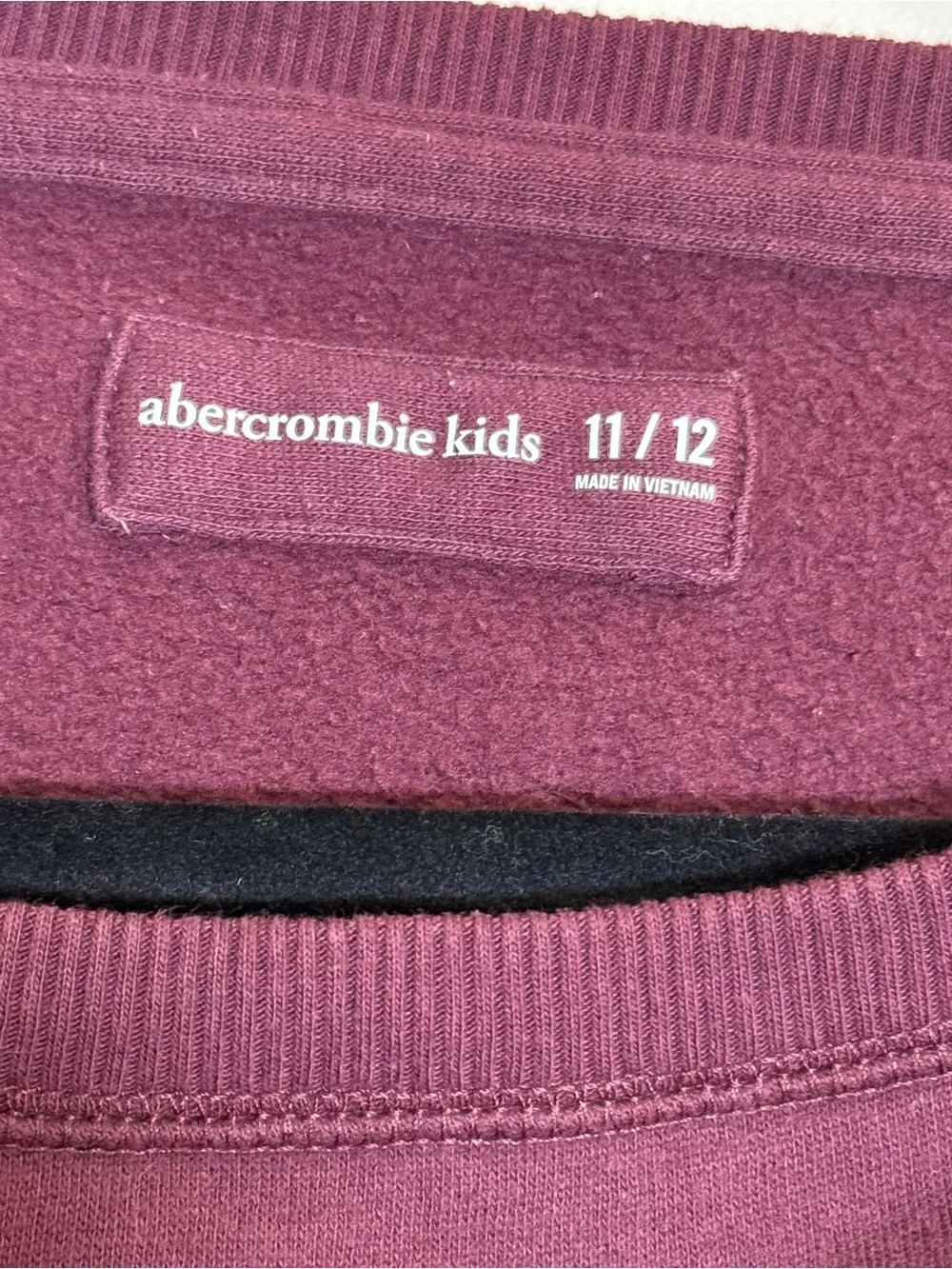 Abercrombie‎ kids Burgundy Crew Neck Pullover